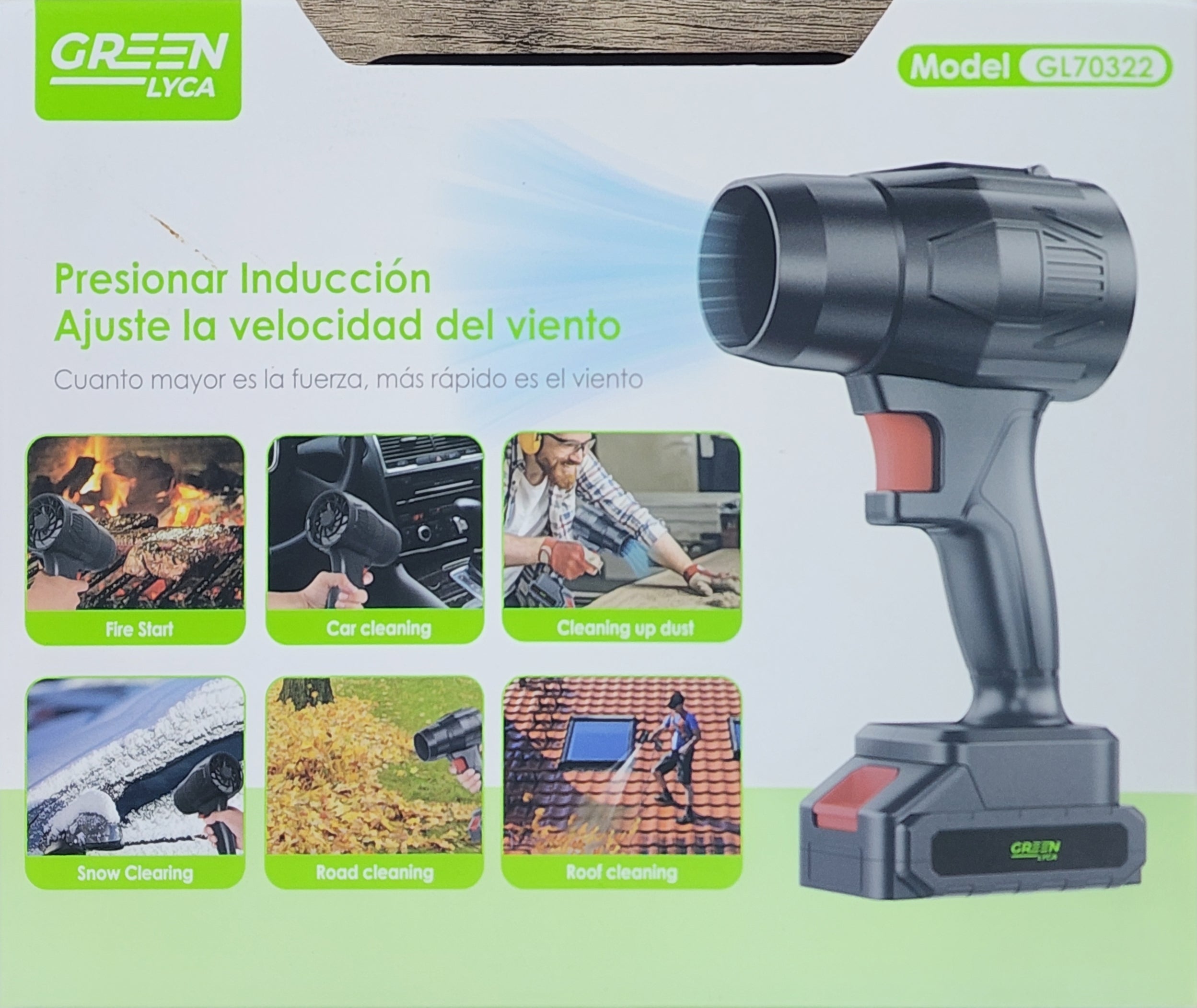 Green LYCA 48V Mini Blower