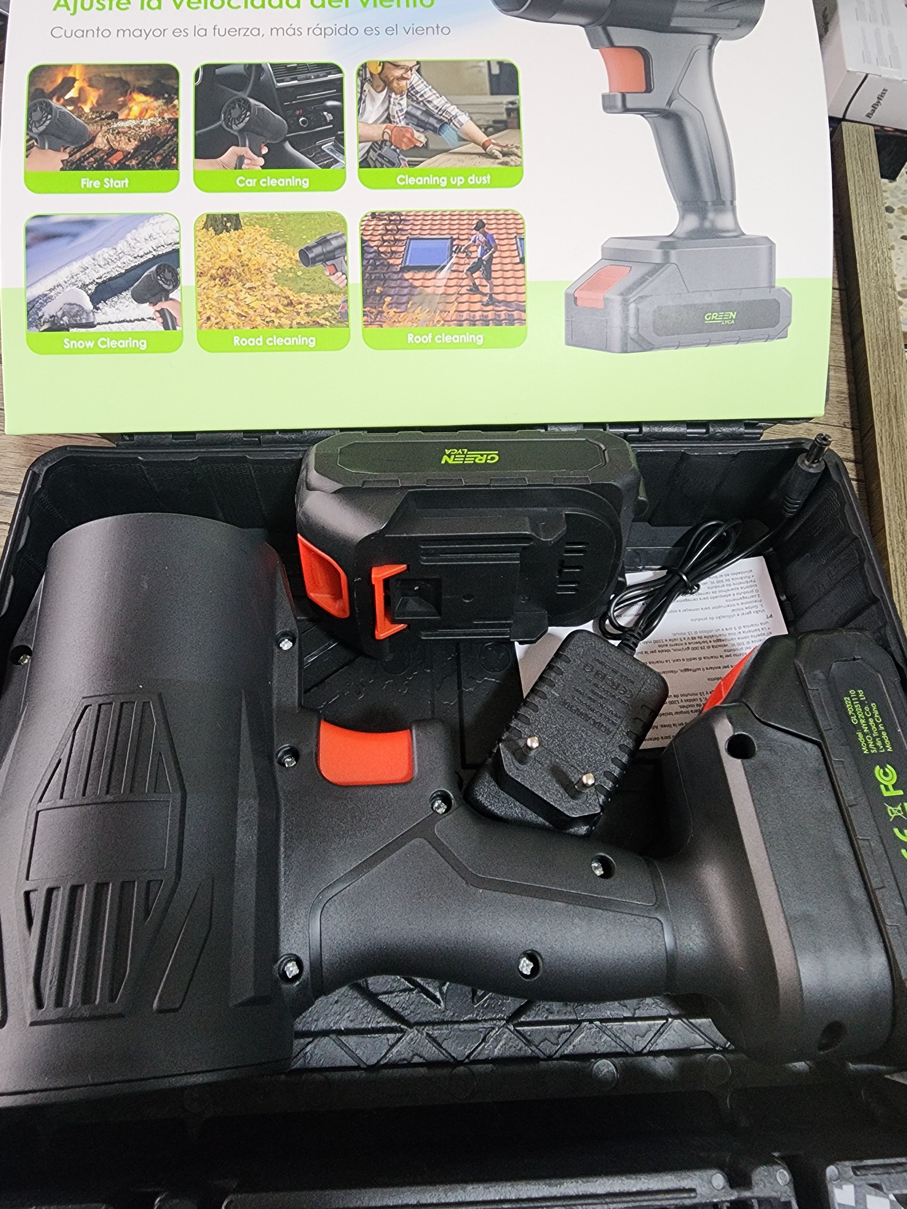 Green LYCA 48V Mini Blower