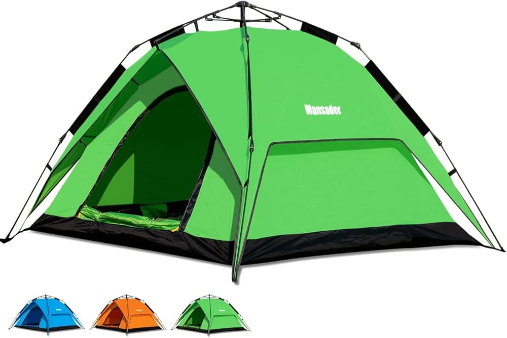 Mansader Green Camping Tent