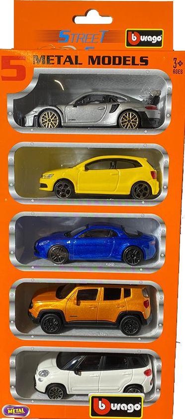 Bburago Street Metal Models 5 Cars Set