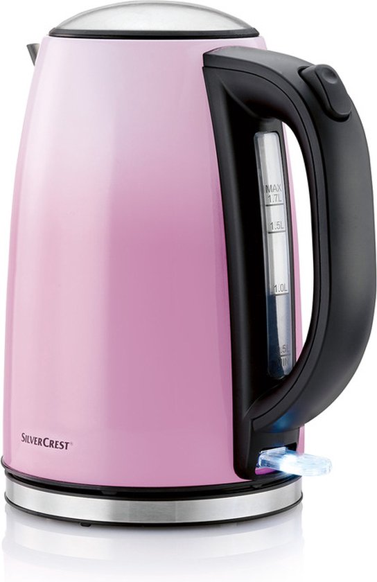 Silver Crest Stainless Steel Kettle – Pink