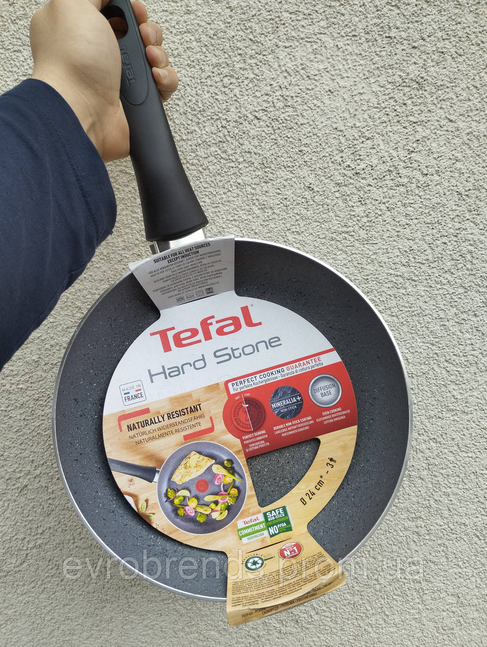 TEFAL Hard Stone Frying Pan – 24 cm