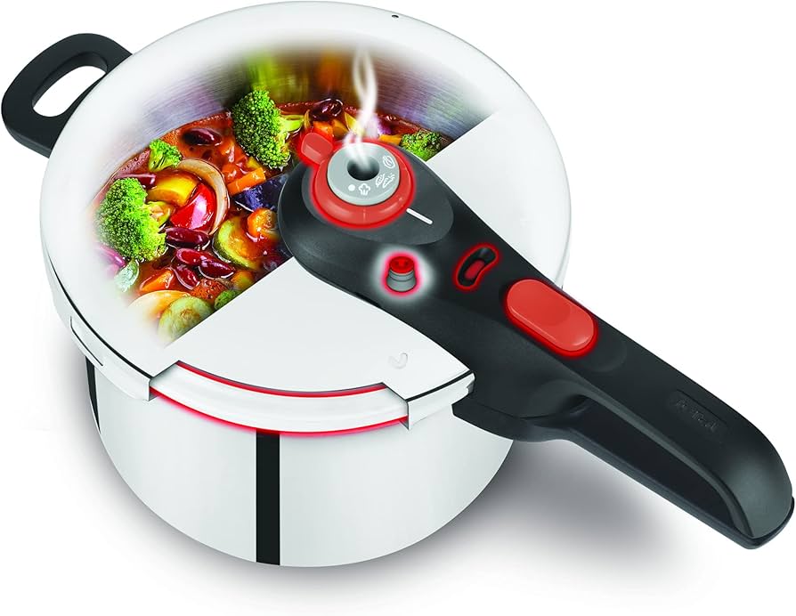 Tefal Secure Click Pressure Cooker – 6 Liters (Stainless Steel)
