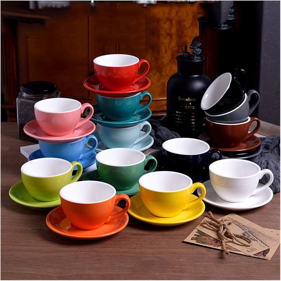 Bestway Cup and Saucer Set – 12 Pieces (Multicolor)