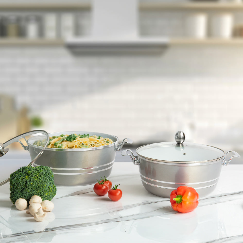 MIANRA Professional Die-Cast Stockpot Set – 5 Pieces