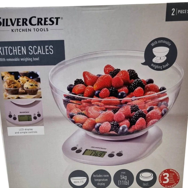 SilverCrest Digital Kitchen Scale with Bowl