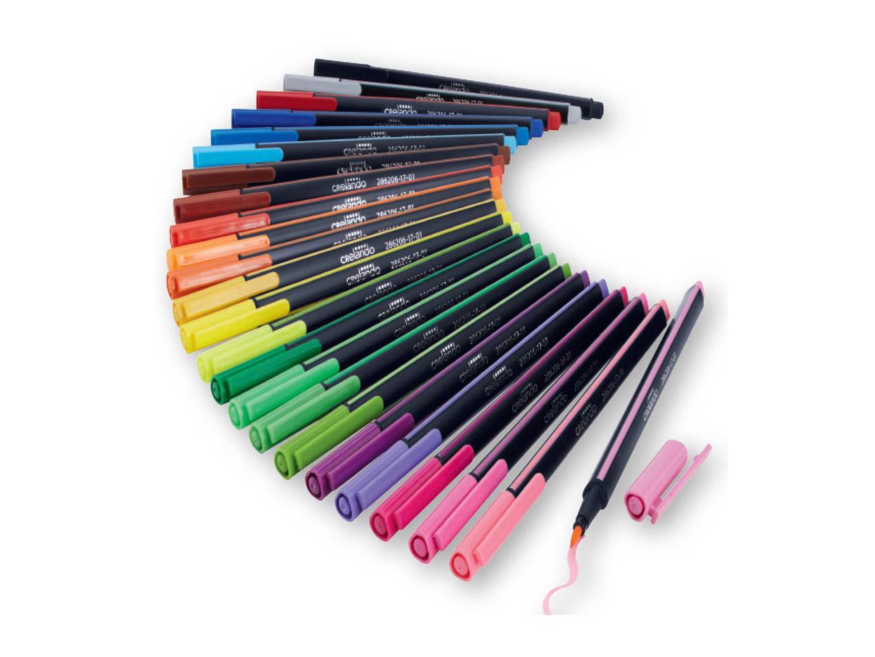 CRELANDO Brush Markers – 24 Piece Set