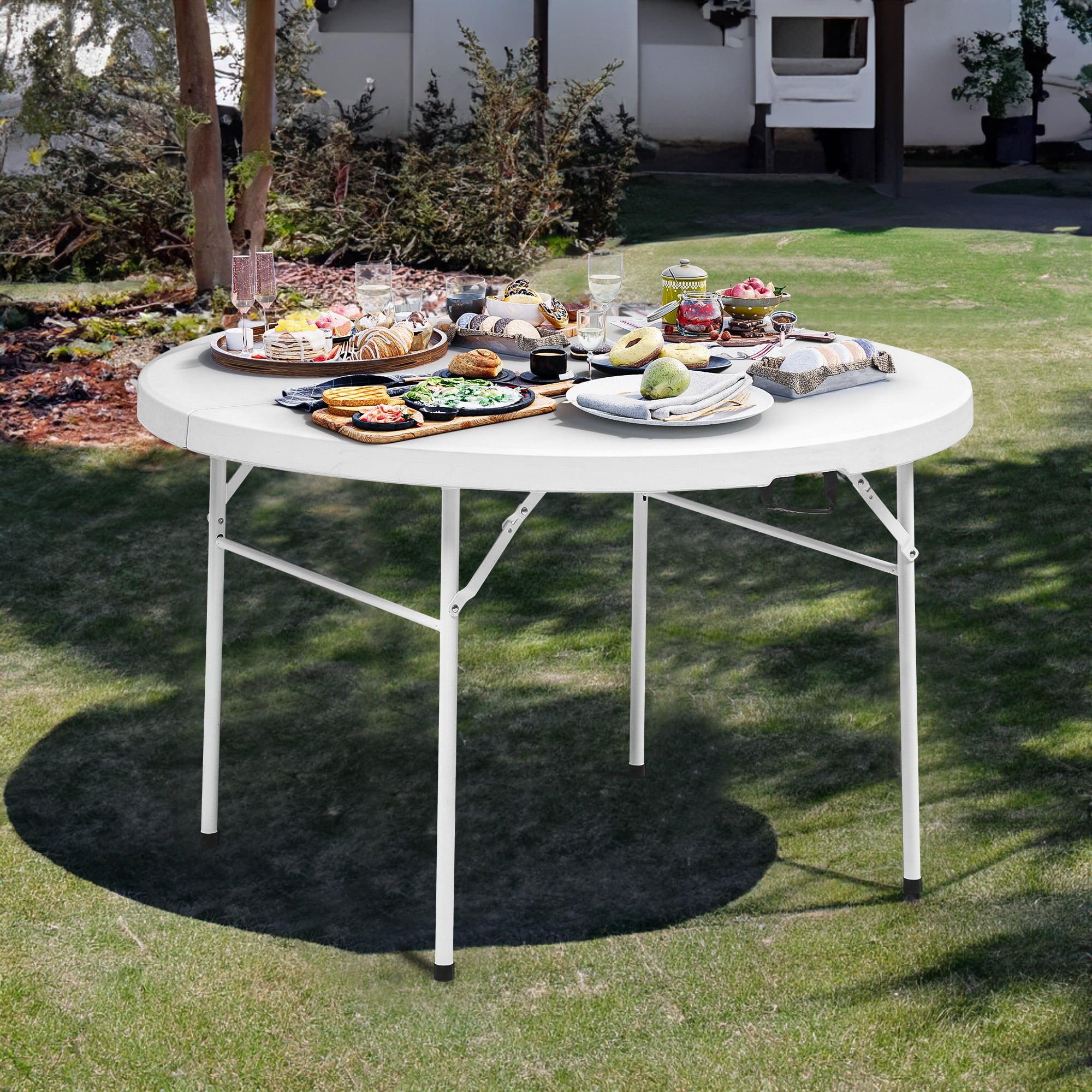 Folding Round Table Ø154 × 74 cm