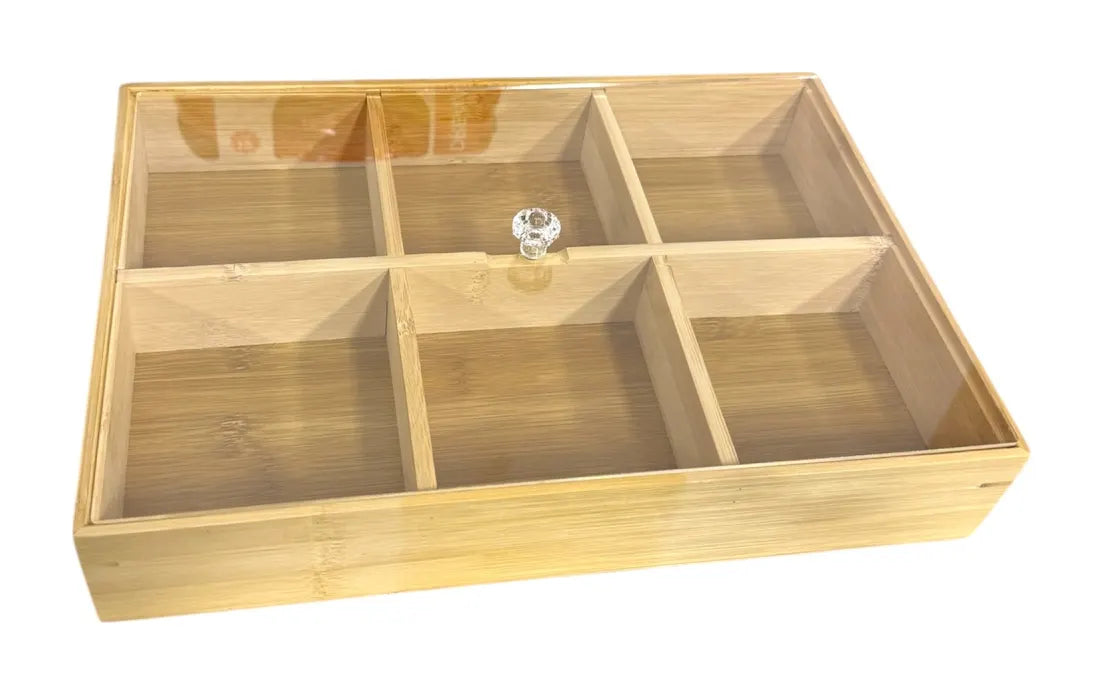 Danny Home 6-Division Bamboo Serving Platter