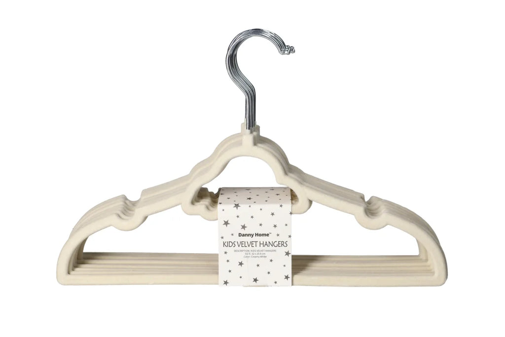 Danny Home Camel Velvet Kids Hangers
