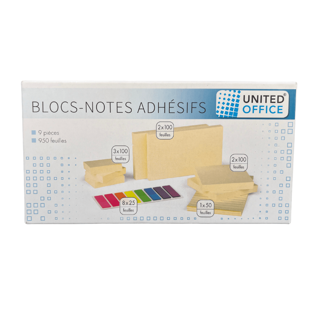 UNITED OFFICE Adhesive Note Pads