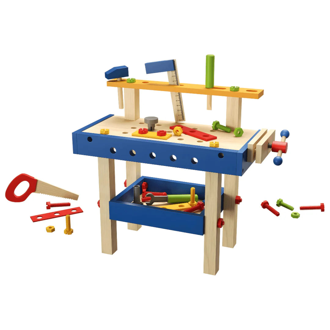 Playtive Kids Wooden Workbench Set