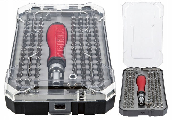 PARKSIDE Ratchet Screwdriver with 115-Piece Bit Set