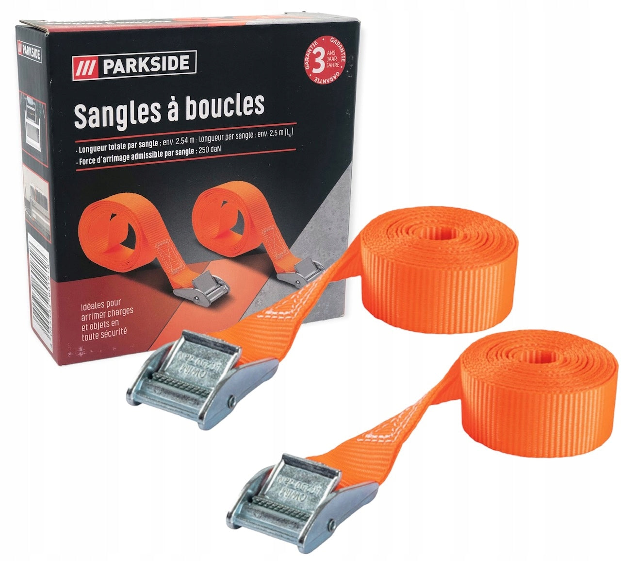 Parkside Lashing Straps with Buckles