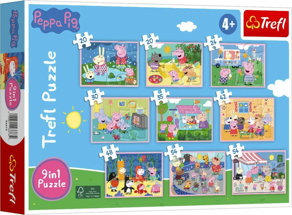Peppa Pig – Trefl Puzzle 9 in 1