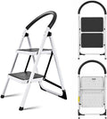Danny Home 2-Step Folding Steel Ladder – Slim Design