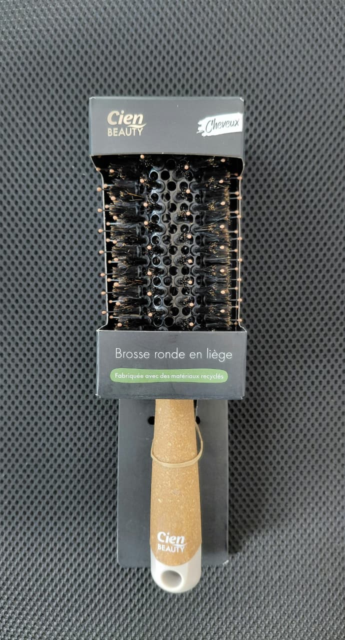 Cien Beauty Cork Round Hair Brush (Brosse Ronde en Liège)