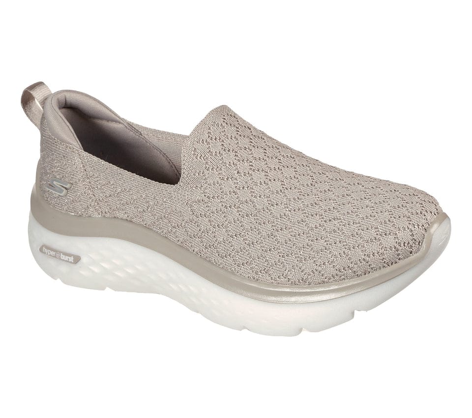 Skechers GOwalk Hyper Burst – Glimmer Hope Taupe