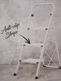 Danny Home 3-Step Folding Steel Ladder – Slim Design