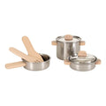 Playtive Kitchen Cookware Toy Set (Pots & Pans – 7 Pieces)