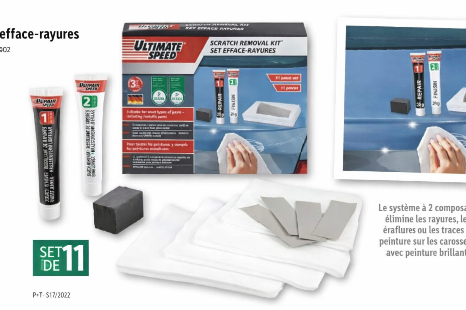 ULTIMATE SPEED Scratch Removal Kit (Efface-Rayures)