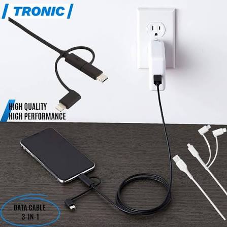 TRONIC 3-in-1 Charging & Data Transfer Cable