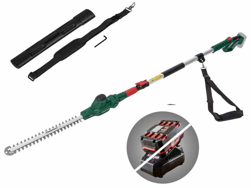 Parkside Cordless Extendable Hedge Trimmer 20V – PTHSA 20-Li C4