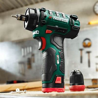 PARKSIDE PBSA 12 E4 Cordless Drill Driver-With Battery- With Charger