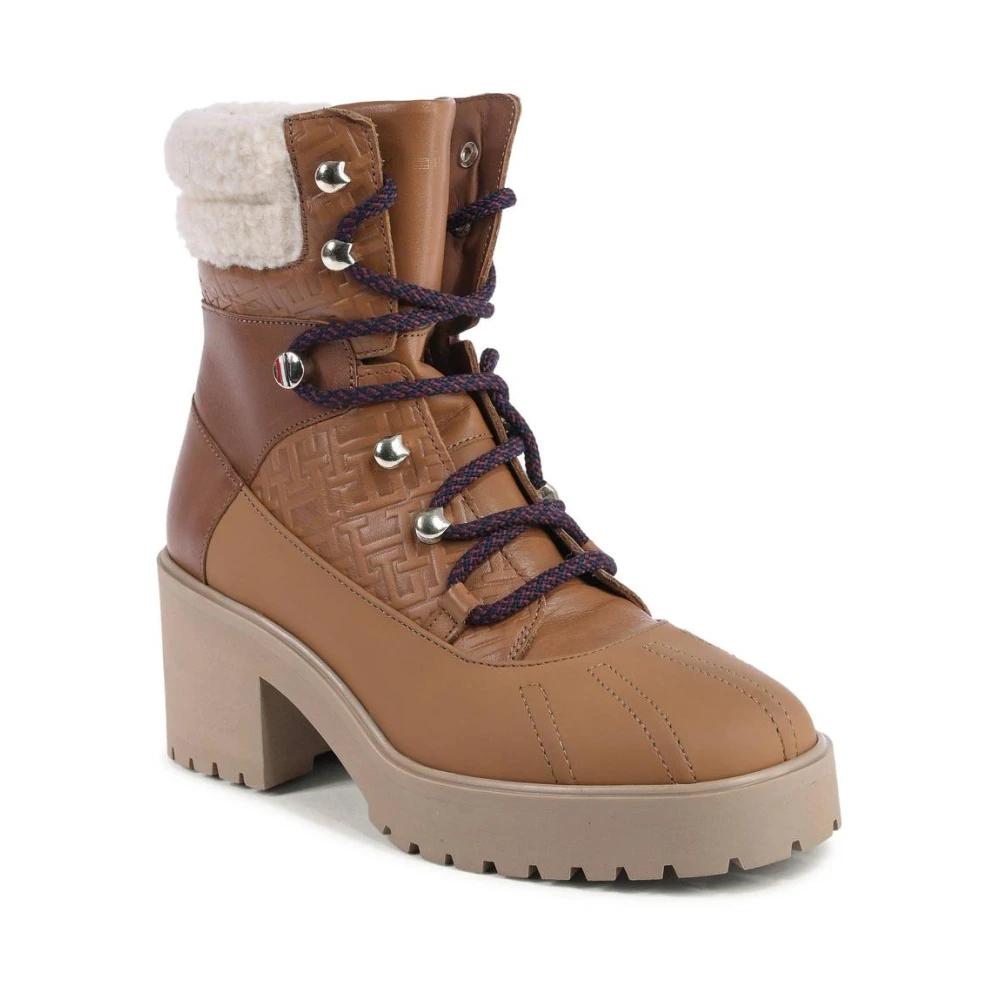 Tommy Hilfiger Lace-Up Ankle Boots