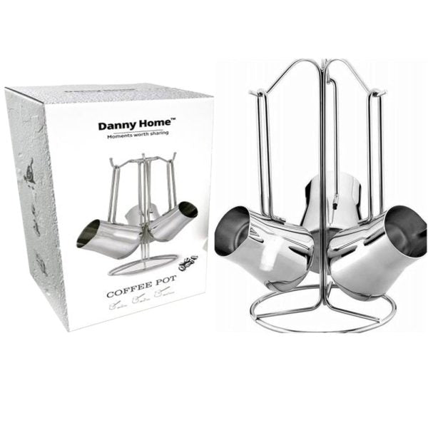 Danny Home 3-Piece Stainless Steel Coffee Pot Set