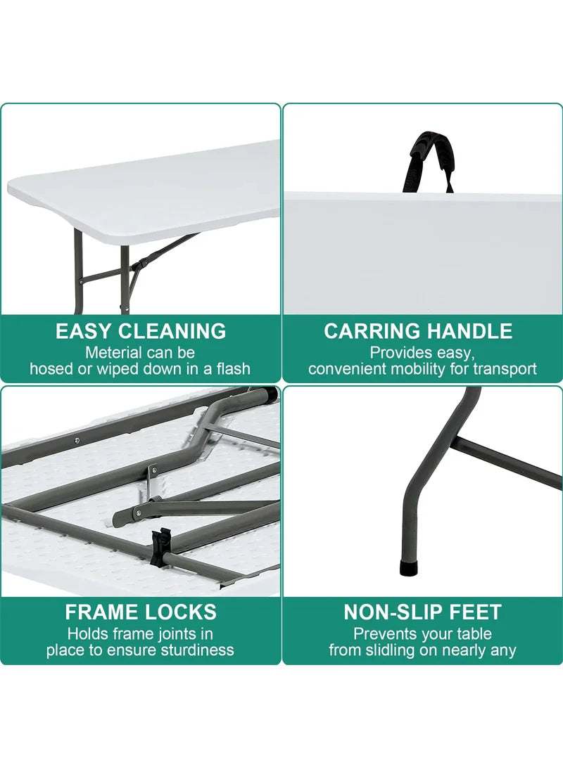 Folding Table 180 × 74 × 74 cm